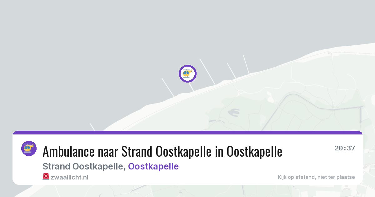 Ambulance naar Strand Oostkapelle in Oostkapelle — 27 jul 2026