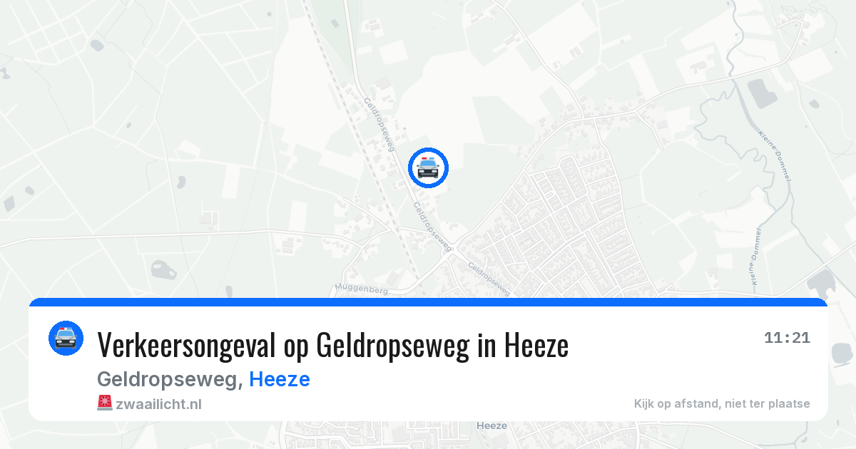 Verkeersongeval op Geldropseweg in Heeze — 7 jun 2026