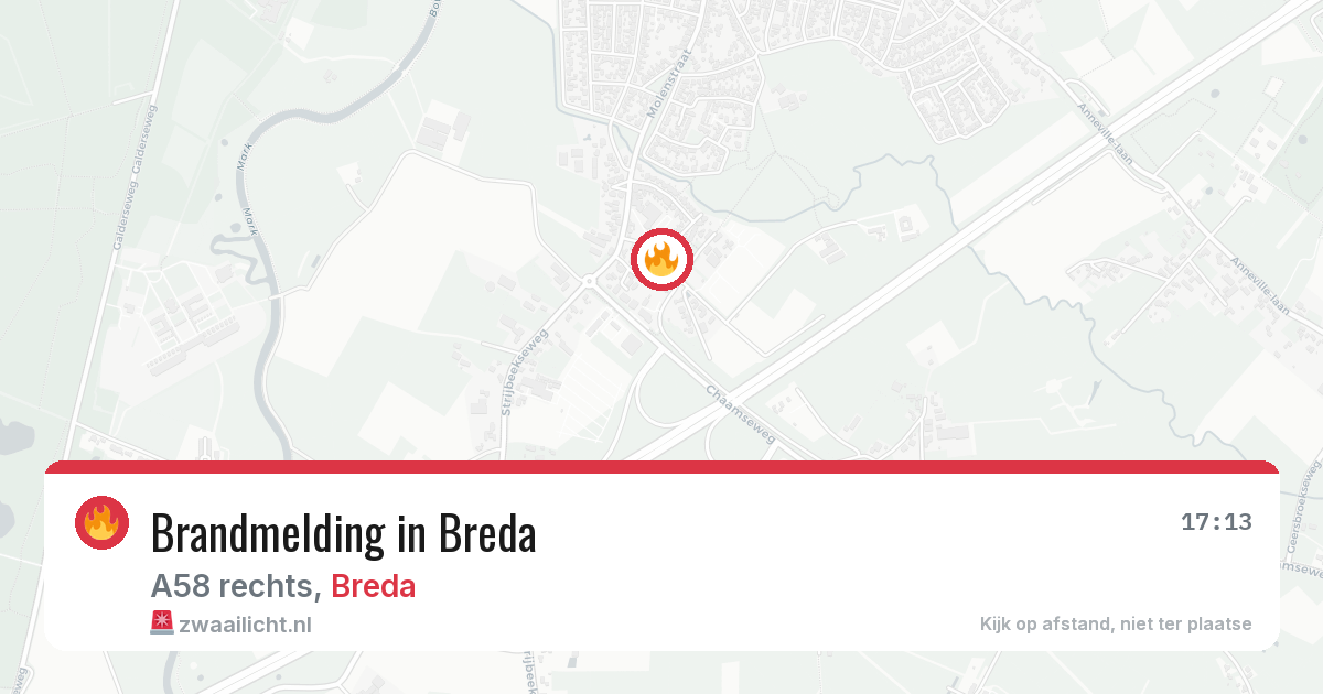 Brandmelding in Breda — 14 aug 2026