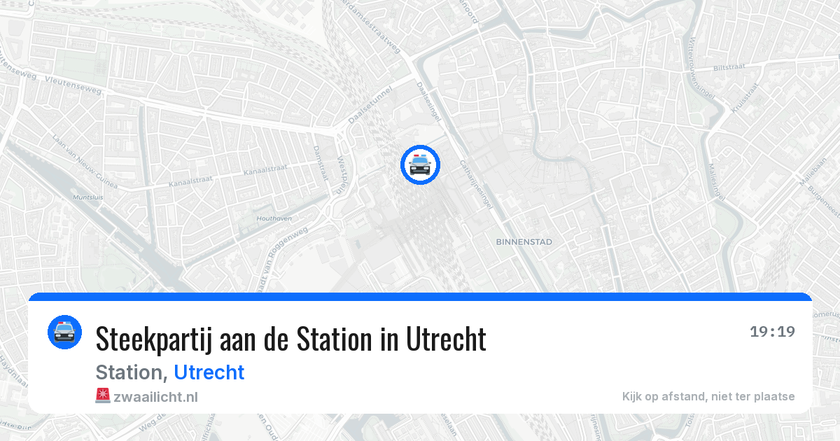Steekpartij aan de Station in Utrecht — 25 mei 2026