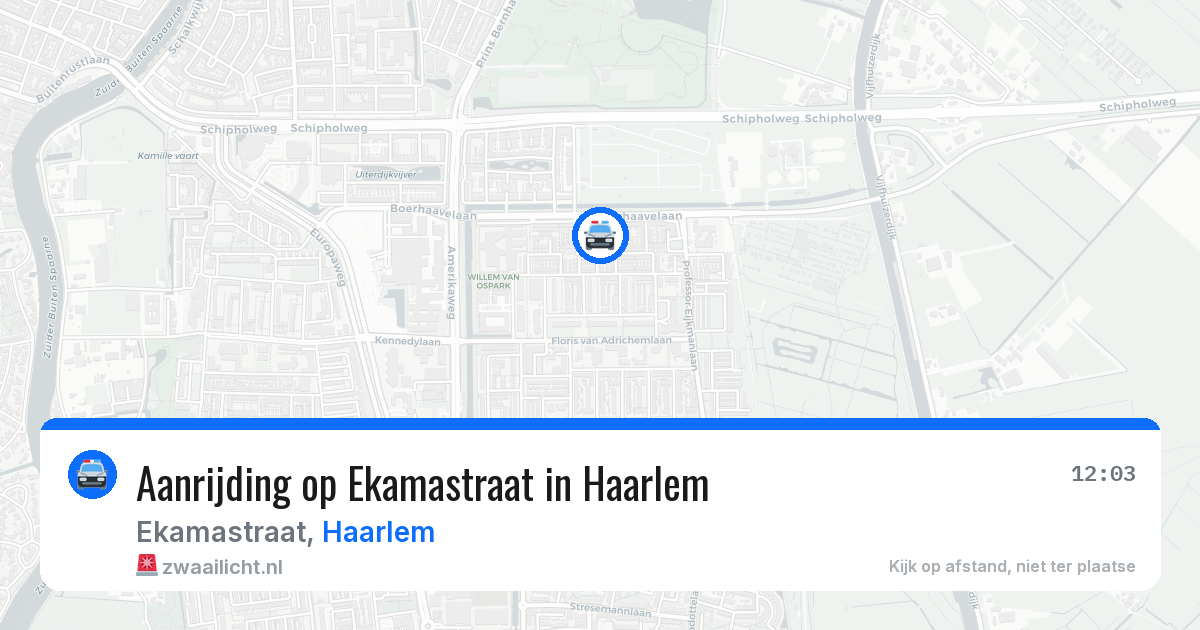 Aanrijding op Ekamastraat in Haarlem — 20 mei 2026