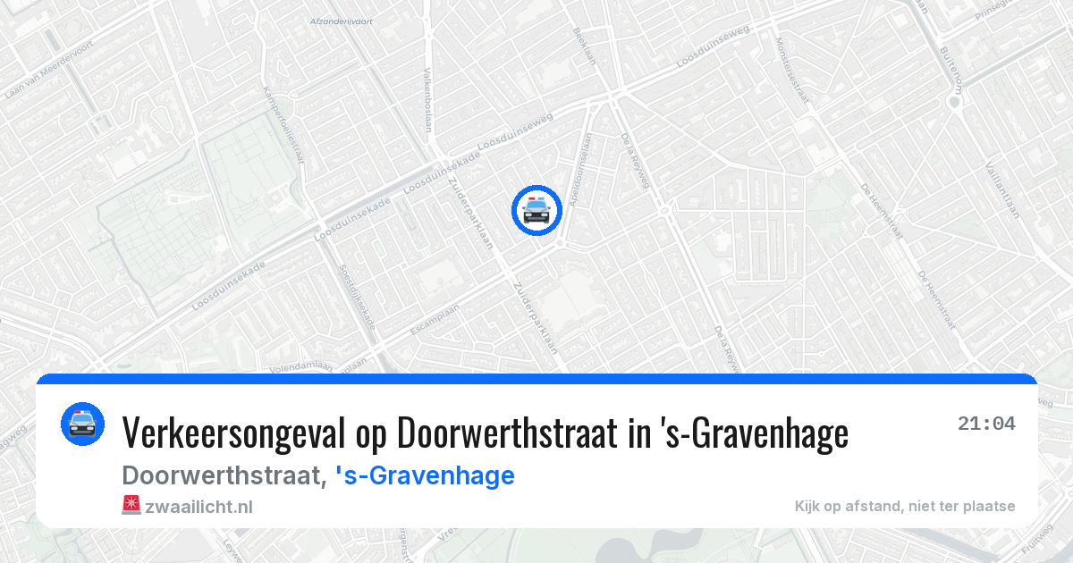 Verkeersongeval op Doorwerthstraat in 's-Gravenhage — 26 jun 2026