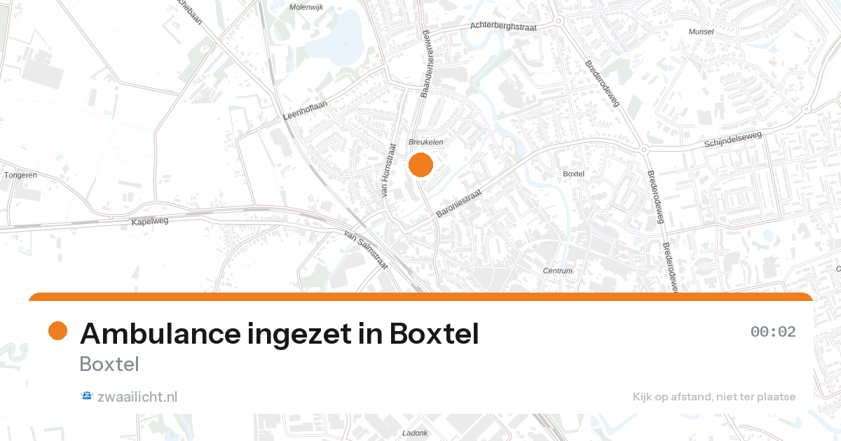 Ambulance ingezet in Boxtel — 31 jan 2026