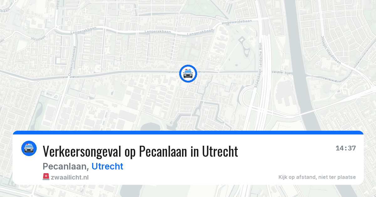 Verkeersongeval op Pecanlaan in Utrecht — 19 mei 2026