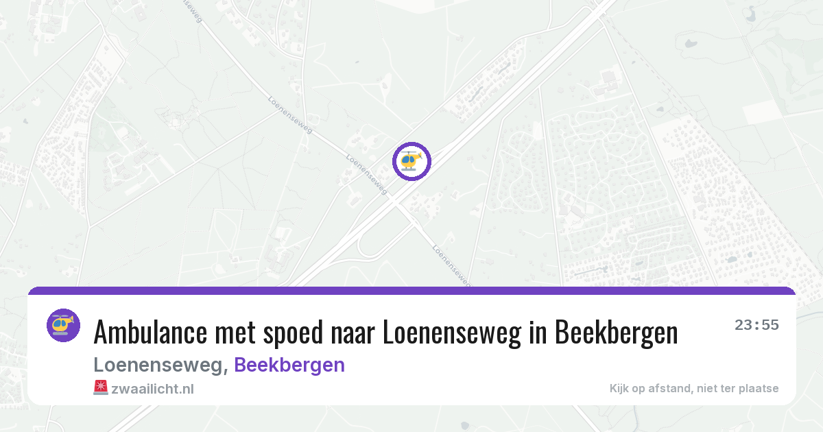 Ambulance met spoed naar Loenenseweg in Beekbergen — 1 aug 2026