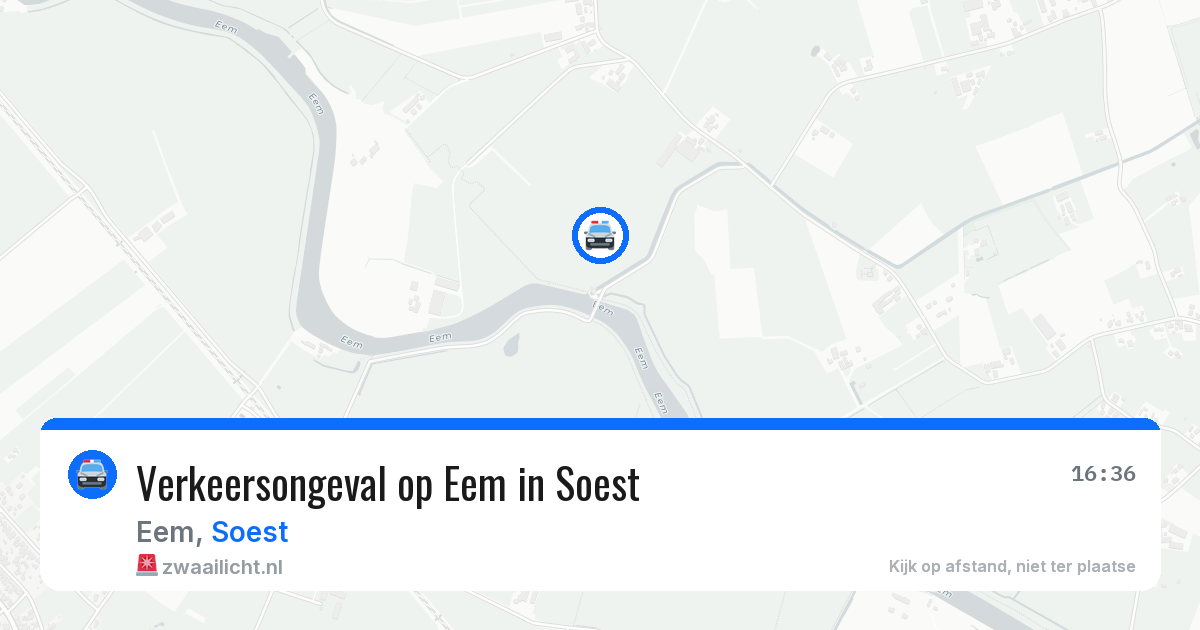 Verkeersongeval op Eem in Soest — 21 jul 2026