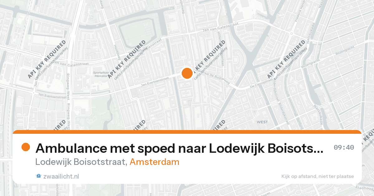 Ambulance met spoed naar Lodewijk Boisotstraat in Amsterdam — 17 mrt 2026