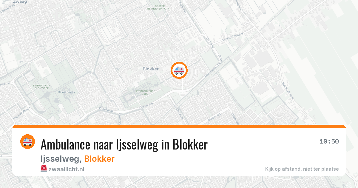 Ambulance naar Ijsselweg in Blokker — 12 apr 2026