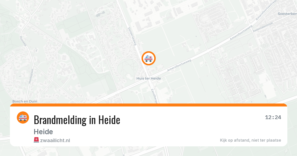 Brandmelding in Heide — 30 jul 2026
