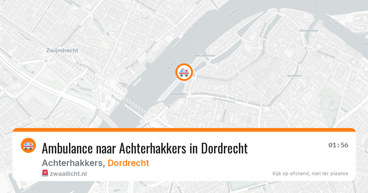 Ambulance naar Achterhakkers in Dordrecht — 22 jul 2026