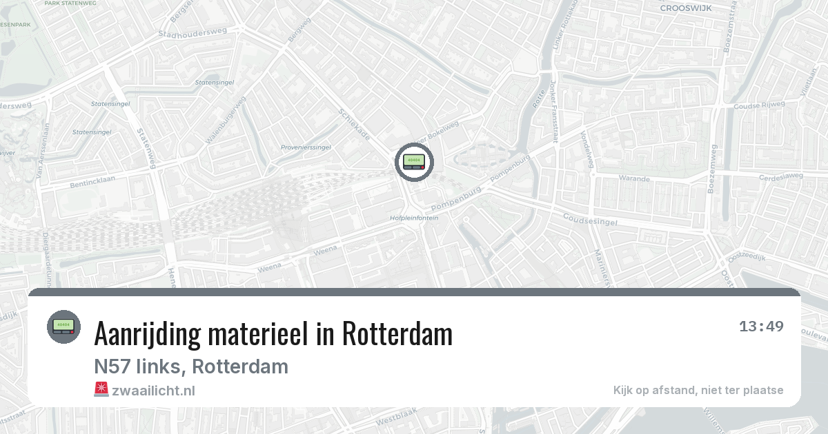 Aanrijding materieel in Rotterdam — 8 feb 2026