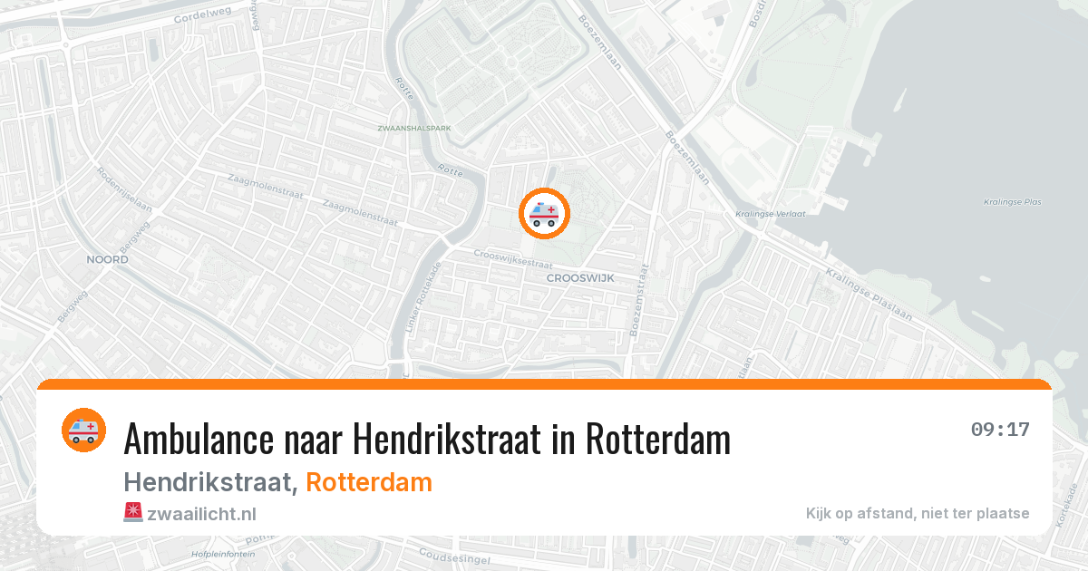 Ambulance naar Hendrikstraat in Rotterdam — 7 aug 2026