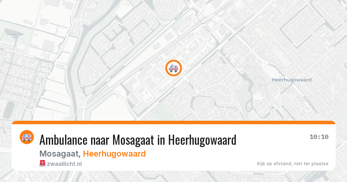 Ambulance naar Mosagaat in Heerhugowaard — 15 jul 2026