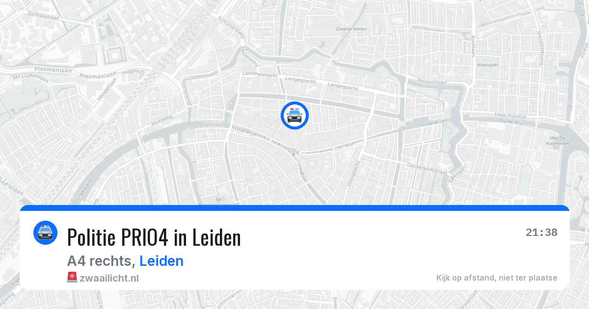 Politie PRIO4 in Leiden — 27 apr 2026 | 🚨 Zwaailicht.nl