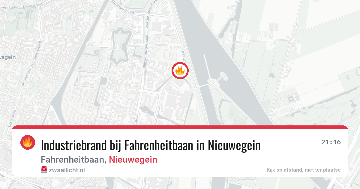 Industriebrand bij Fahrenheitbaan in Nieuwegein — 10 aug 2026
