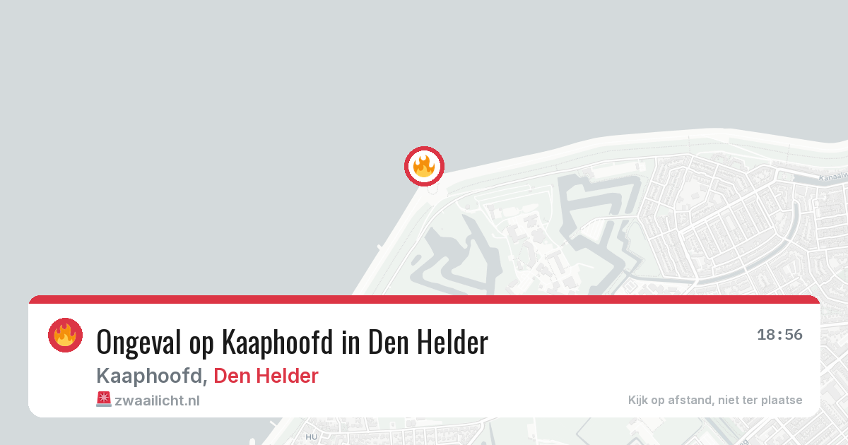 Ongeval op Kaaphoofd in Den Helder — 27 mei 2026