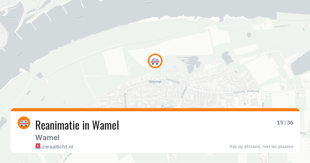 Reanimatie in Wamel — 27 jul 2026