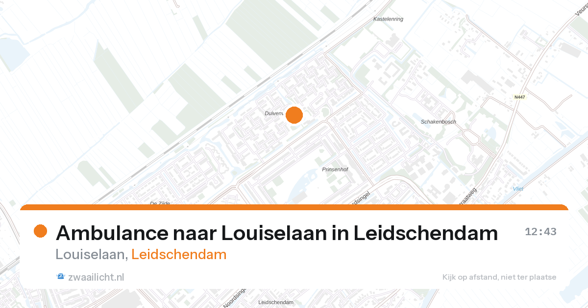 Ambulance naar Louiselaan in Leidschendam — 27 aug 2026