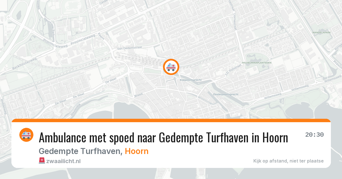 Ambulance met spoed naar Gedempte Turfhaven in Hoorn — 22 jan 2026