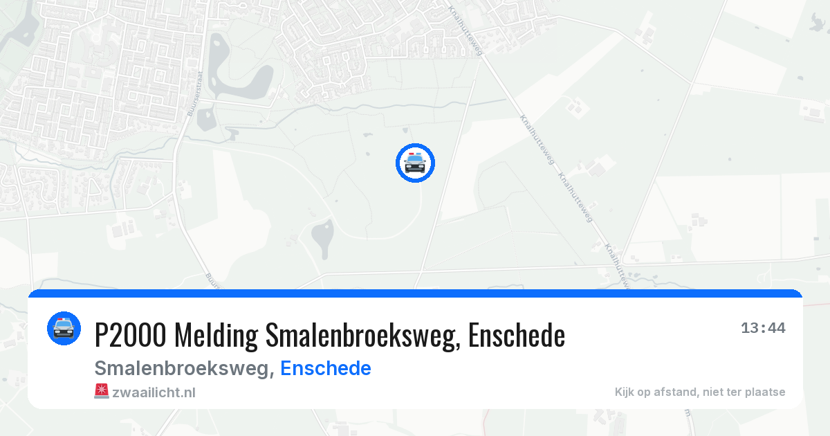 P2000 Melding Smalenbroeksweg, Enschede — 24 apr 2026