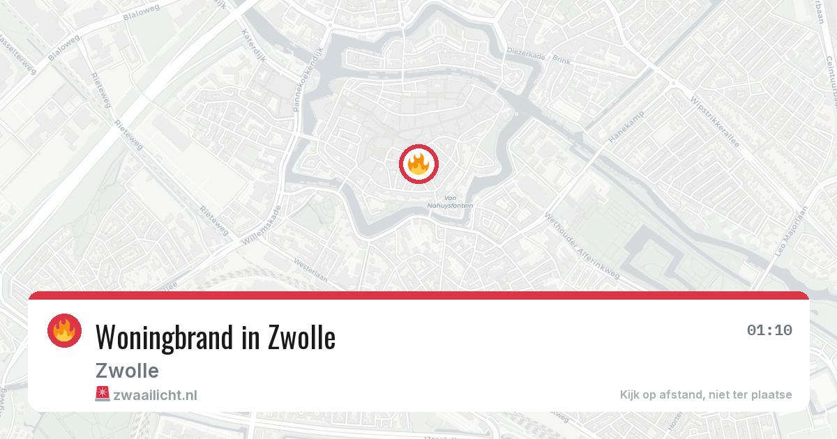 Woningbrand in Zwolle — 1 aug 2026
