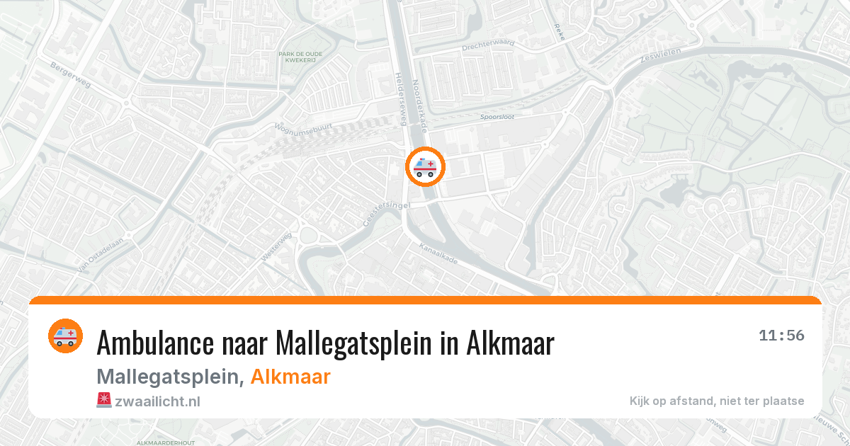 Ambulance naar Mallegatsplein in Alkmaar — 22 jun 2026