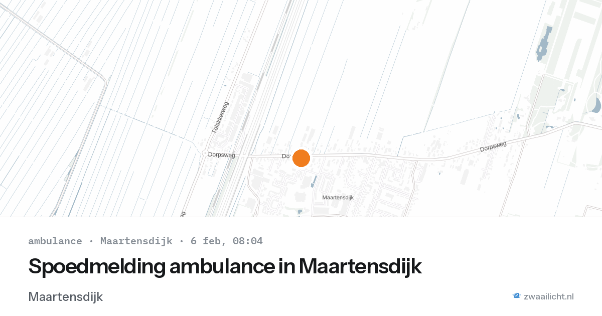 Spoedmelding ambulance in Maartensdijk — 6 feb 2026