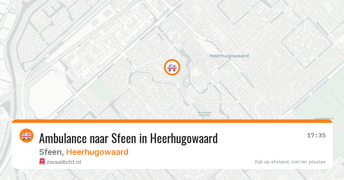 Ambulance naar Sfeen in Heerhugowaard — 5 aug 2026