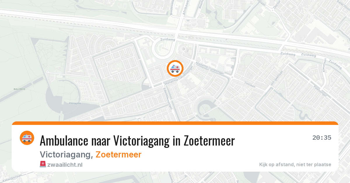 Ambulance naar Victoriagang in Zoetermeer — 26 mrt 2026