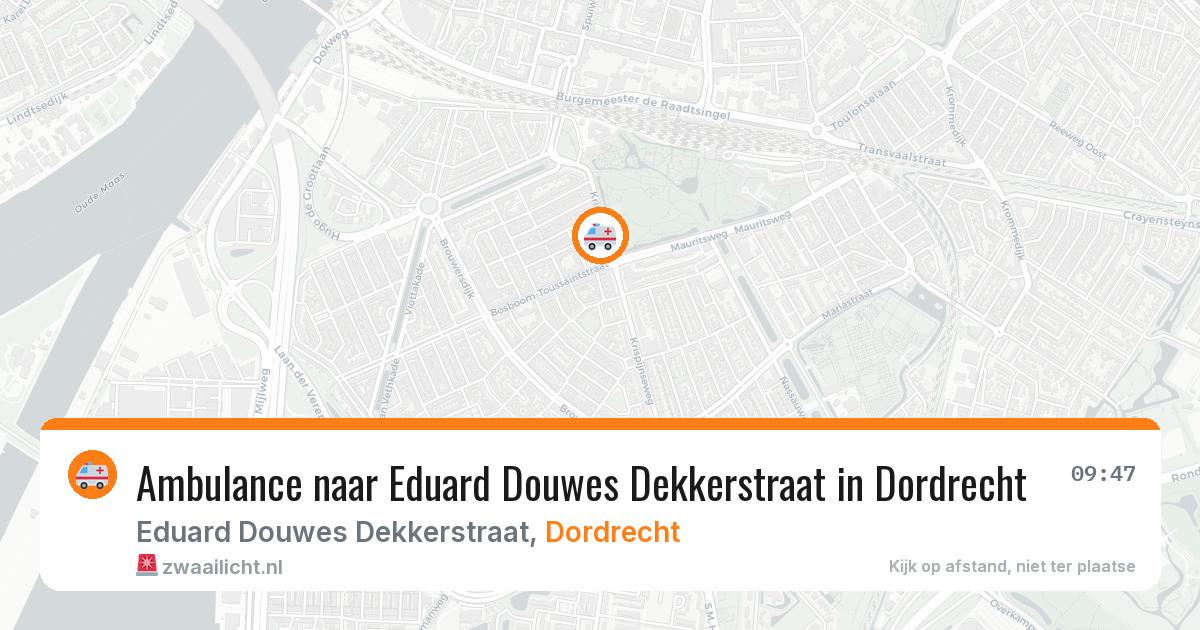 Ambulance naar Eduard Douwes Dekkerstraat in Dordrecht — 20 mei 2026