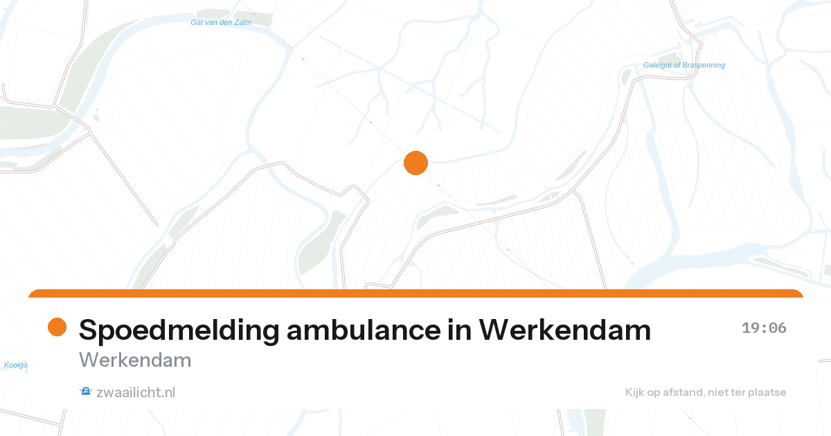 Spoedmelding ambulance in Werkendam — 27 aug 2026