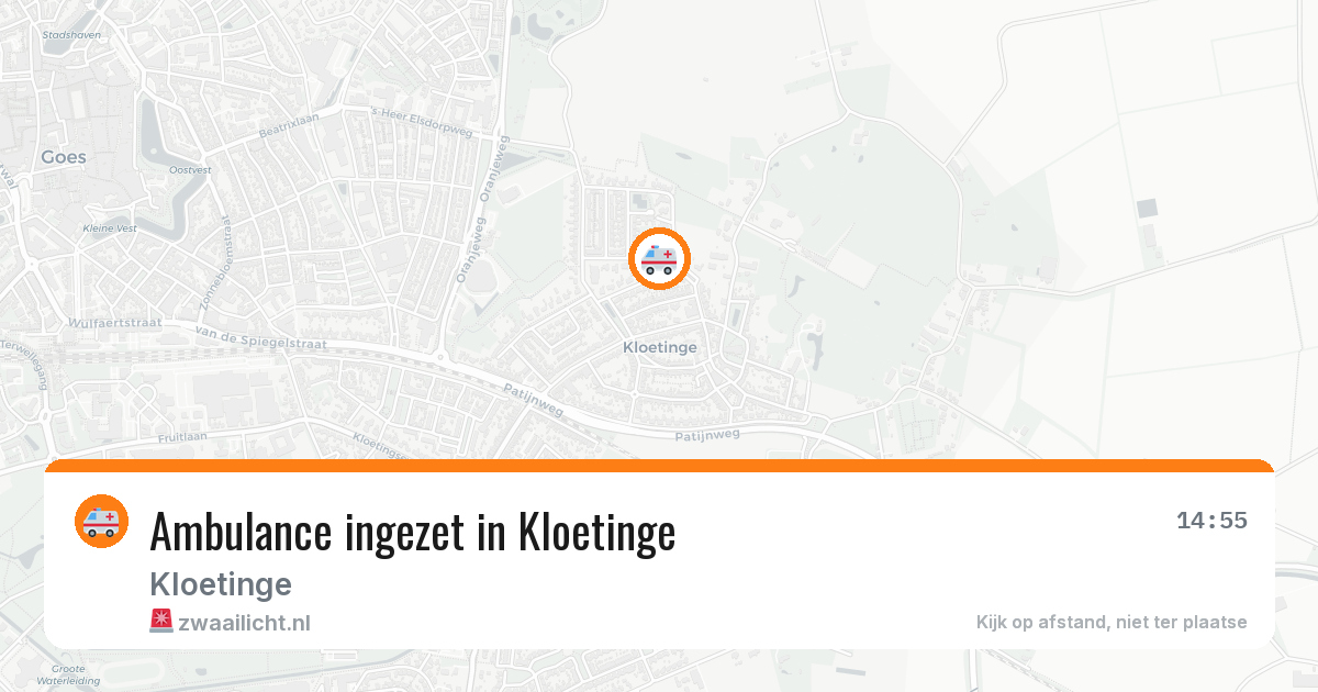 Ambulance ingezet in Kloetinge — 6 jul 2026