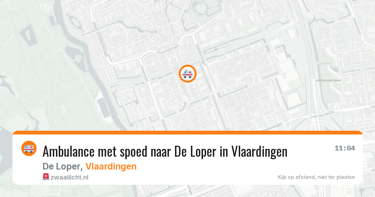 Ambulance met spoed naar De Loper in Vlaardingen — 28 jun 2026