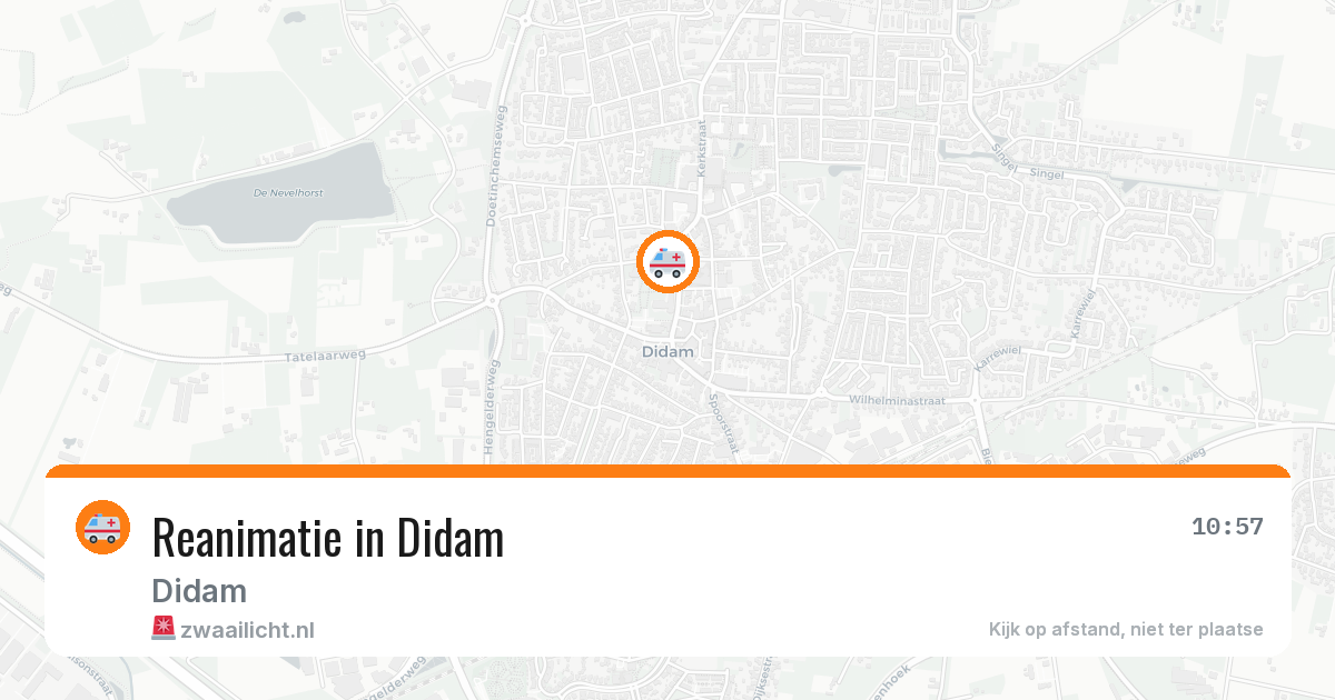 Reanimatie in Didam — 24 mei 2026