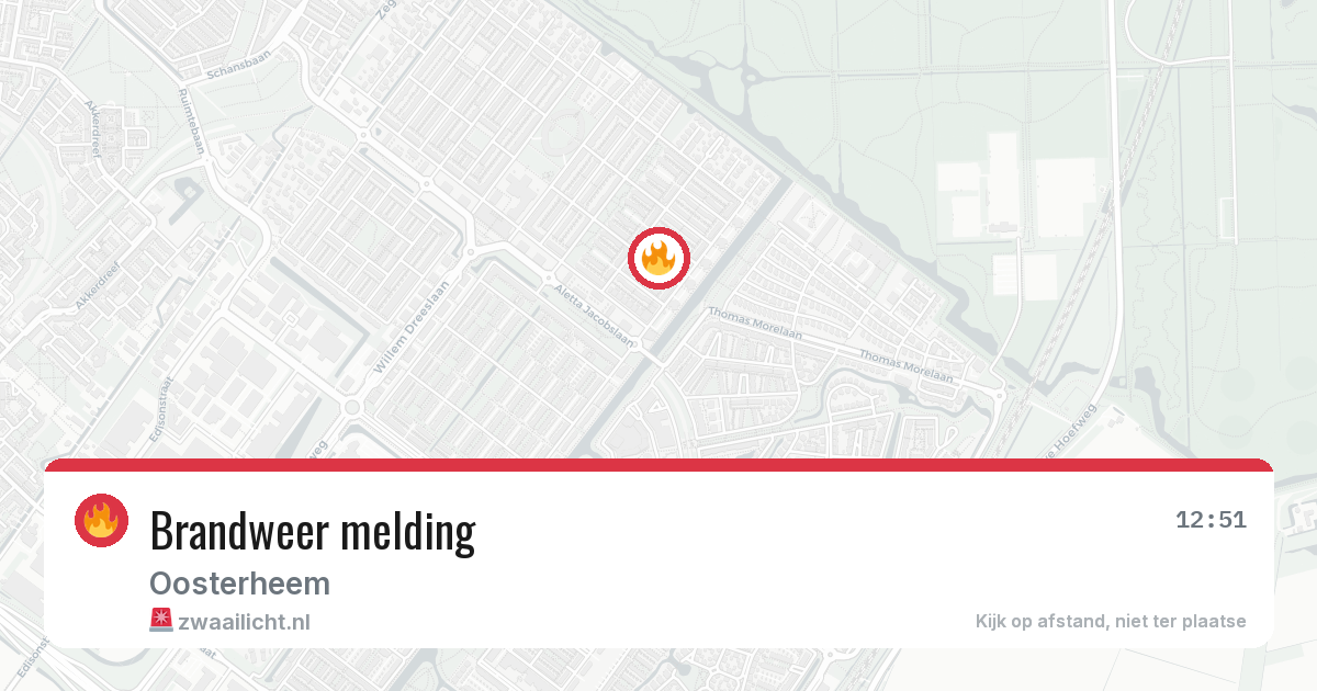 Brandweer melding — 7 jul 2026