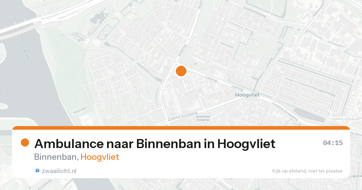 Ambulance naar Binnenban in Hoogvliet — 2 jul 2026