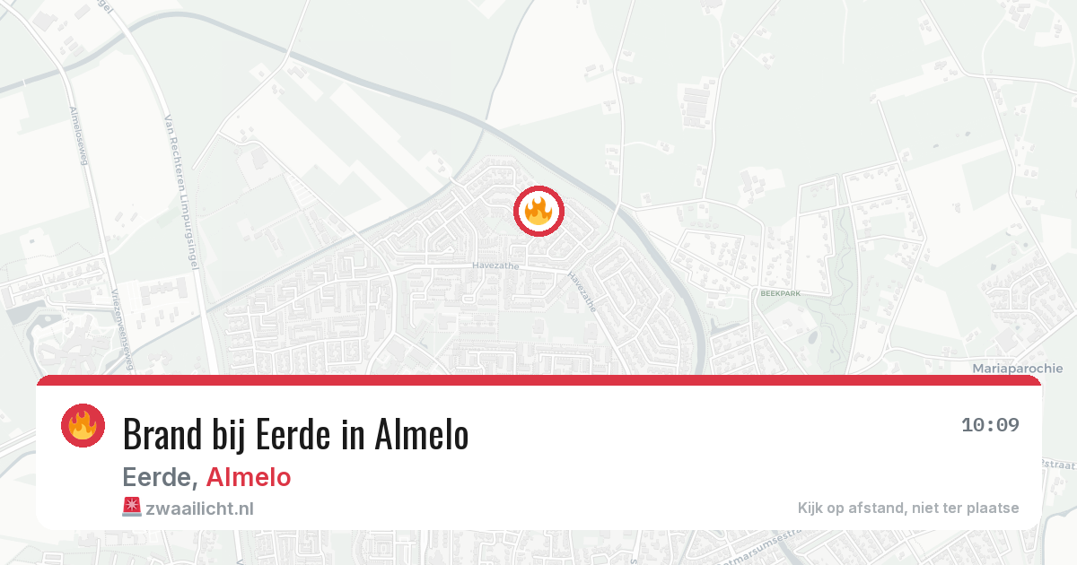Brand bij Eerde in Almelo — 8 jun 2026