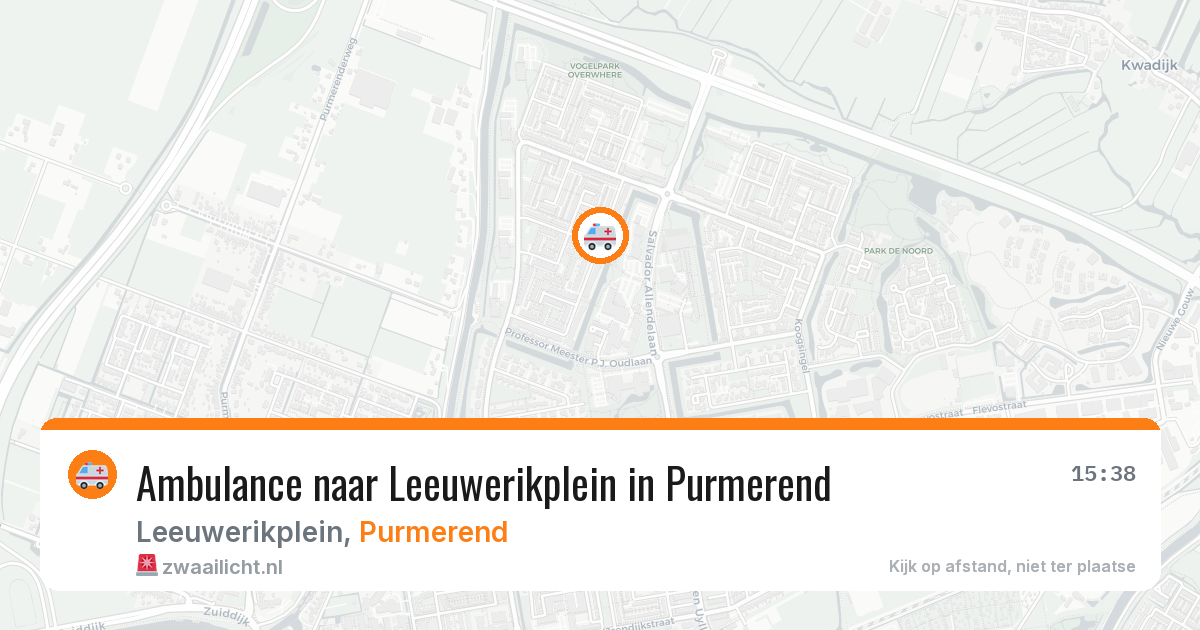 Ambulance naar Leeuwerikplein in Purmerend — 3 aug 2026
