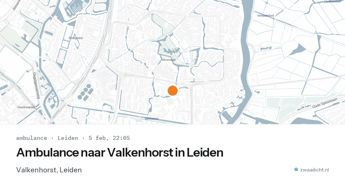 Ambulance naar Valkenhorst in Leiden — 5 feb 2026