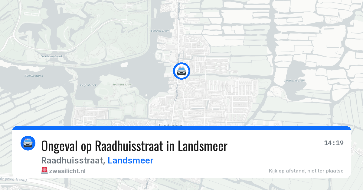 Ongeval op Raadhuisstraat in Landsmeer — 15 jun 2026