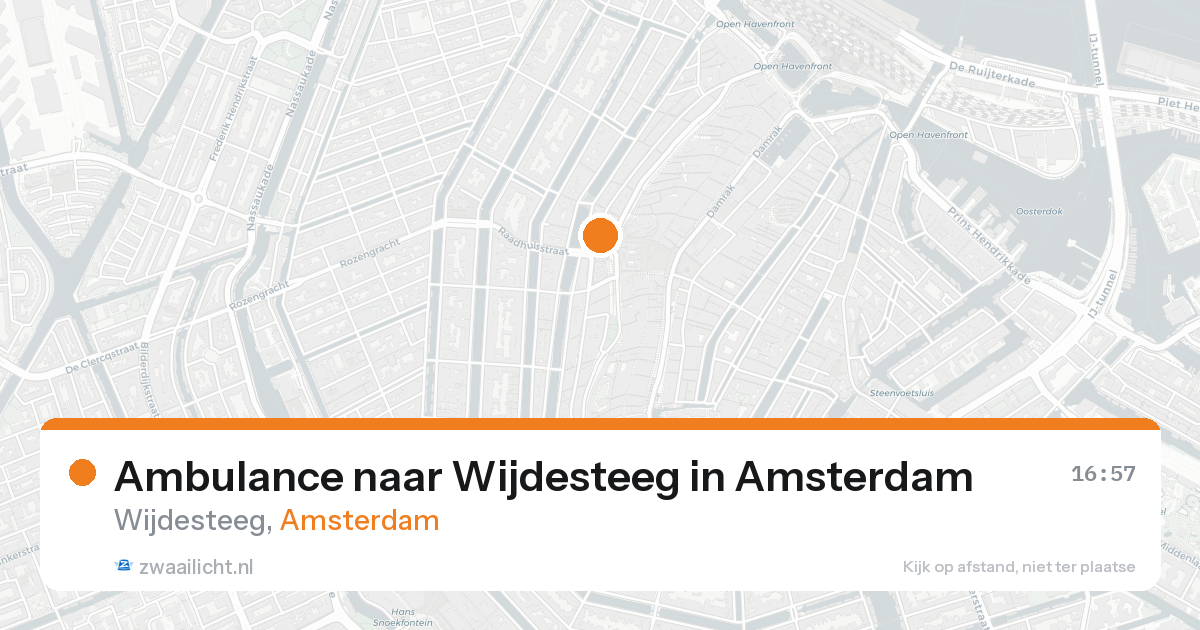 Ambulance naar Wijdesteeg in Amsterdam — 21 aug 2026