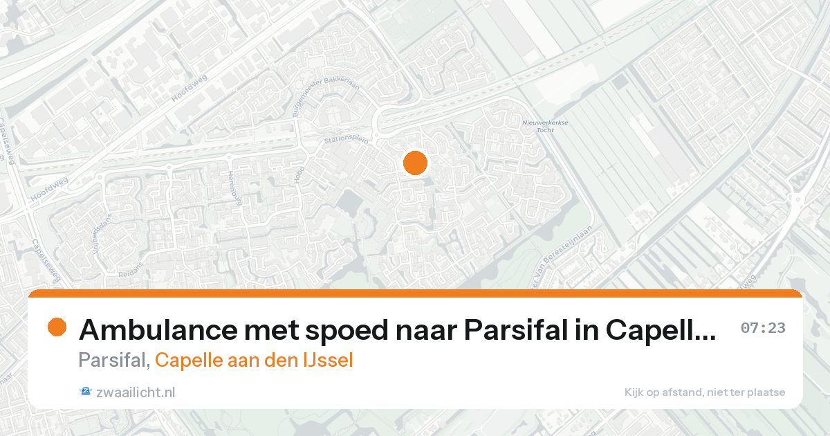 Ambulance met spoed naar Parsifal in Capelle aan den IJssel — 31 jan 2026