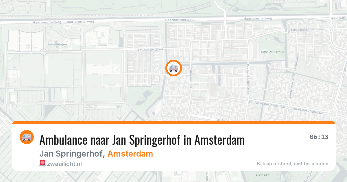 Ambulance naar Jan Springerhof in Amsterdam — 29 jan 2026