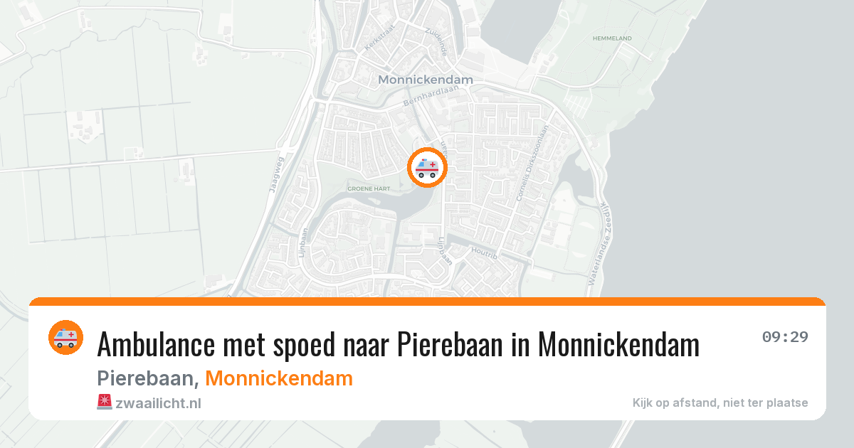 Ambulance met spoed naar Pierebaan in Monnickendam — 1 apr 2026