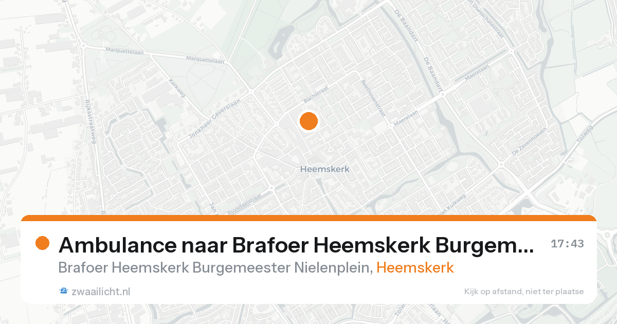 Ambulance naar Brafoer Heemskerk Burgemeester Nielenplein in Heemskerk — 30 jan 2026