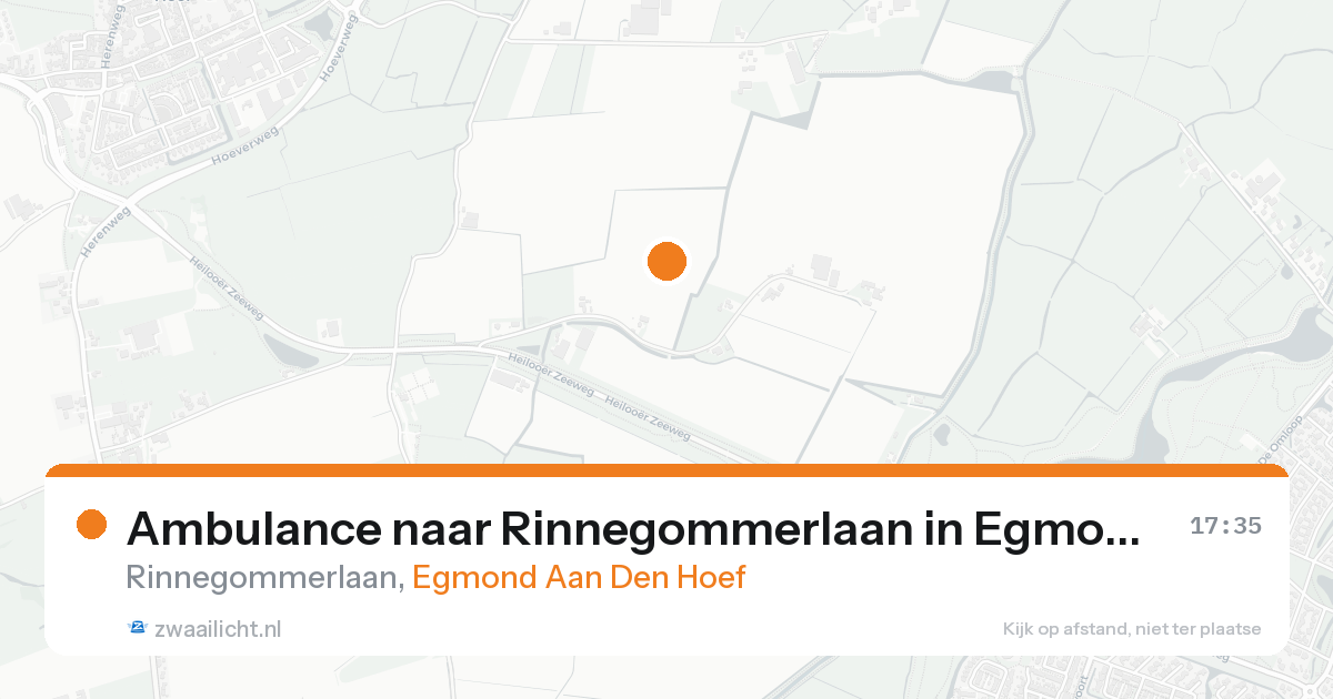 Ambulance naar Rinnegommerlaan in Egmond Aan Den Hoef — 8 aug 2026