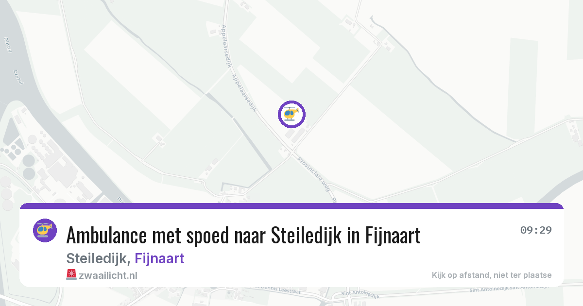 Ambulance met spoed naar Steiledijk in Fijnaart — 21 jun 2026
