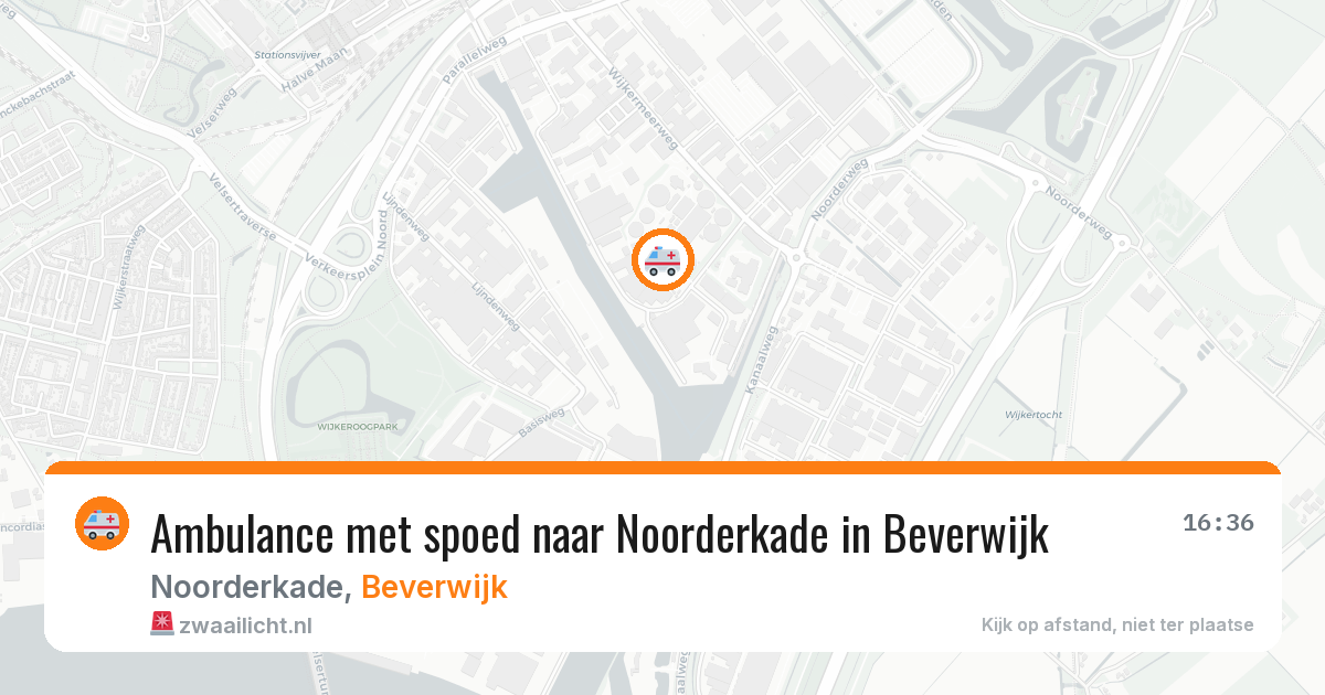 Ambulance met spoed naar Noorderkade in Beverwijk — 22 jan 2026