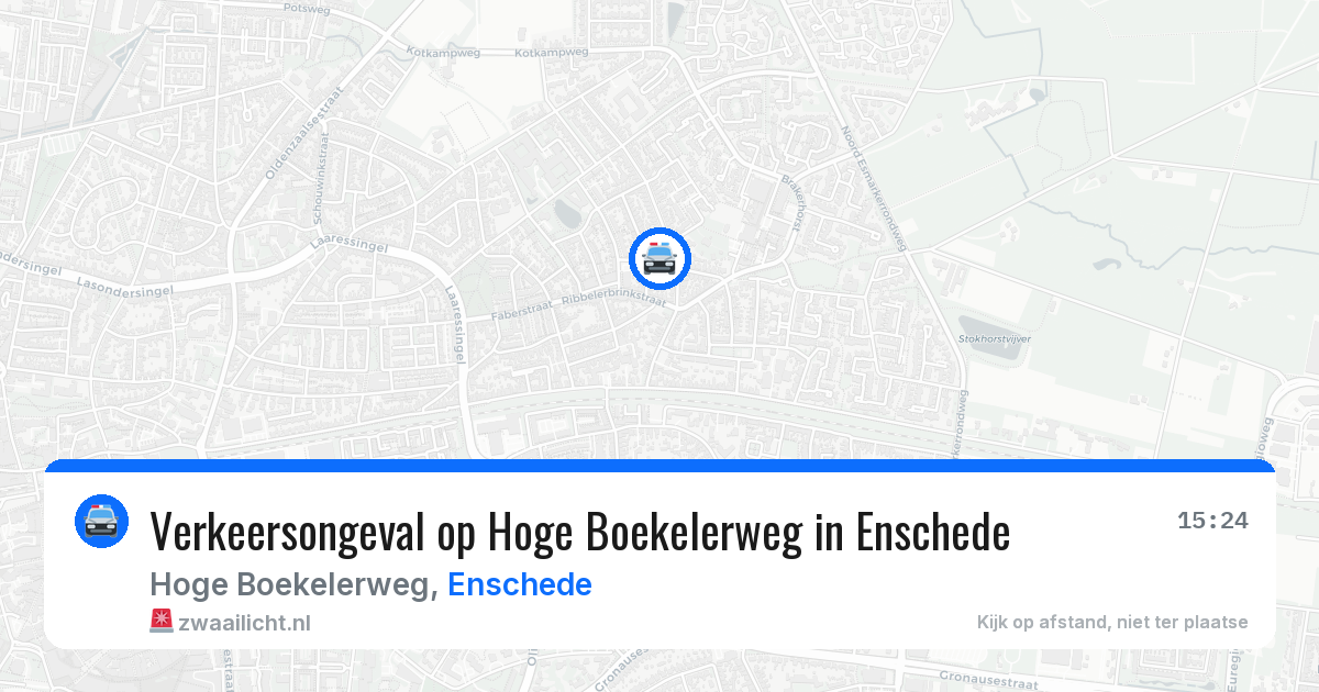 Verkeersongeval op Hoge Boekelerweg in Enschede — 30 apr 2026