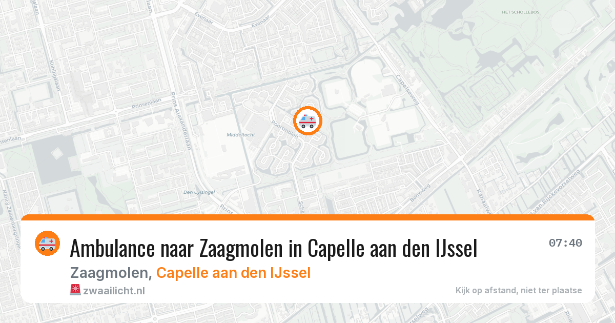 Ambulance naar Zaagmolen in Capelle aan den IJssel — 15 jul 2026